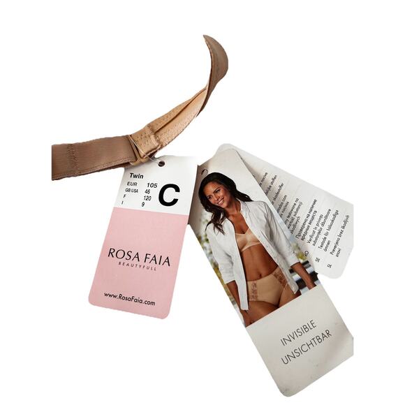 Rosa Faia Twin Soft Bra 46C Desert Beige Comfort T Shirt Bra Wireless Non-Padded - Picture 15 of 16
